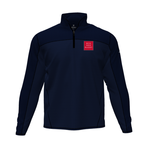 [CUS-DFW-QTRZ-PER-LSL-NVY-AS-LOGO1] Quarter Zip Pullover (Adult S, Navy, Logo 1)