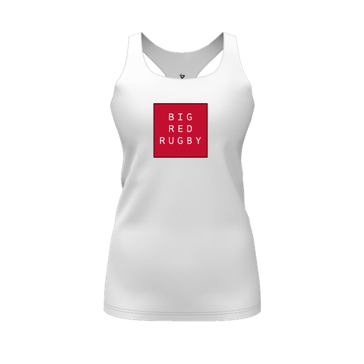 [FT0TRBWH-FYS-LOGO1] Decker Racerback Tank Top (Female Youth S, White, Logo 1)