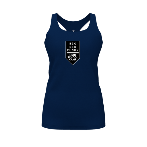 [CUS-DFW-RCBK-PER-NVY-FYS-LOGO2] Racerback Tank Top (Female Youth S, Navy, Logo 2)