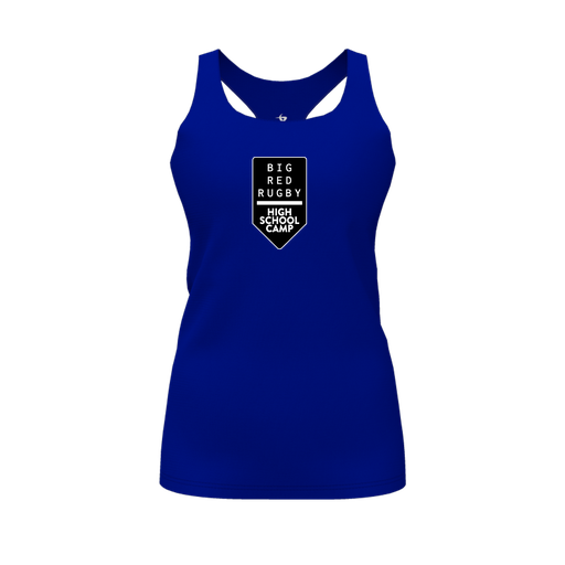 [CUS-DFW-RCBK-PER-RYL-FYS-LOGO2] Racerback Tank Top (Female Youth S, Royal, Logo 2)
