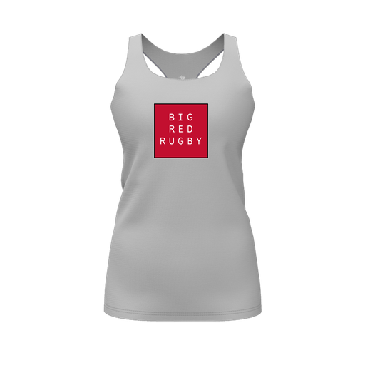 [FT0TRBGY-FYS-LOGO1] Decker Racerback Tank Top (Female Youth S, Gray, Logo 1)