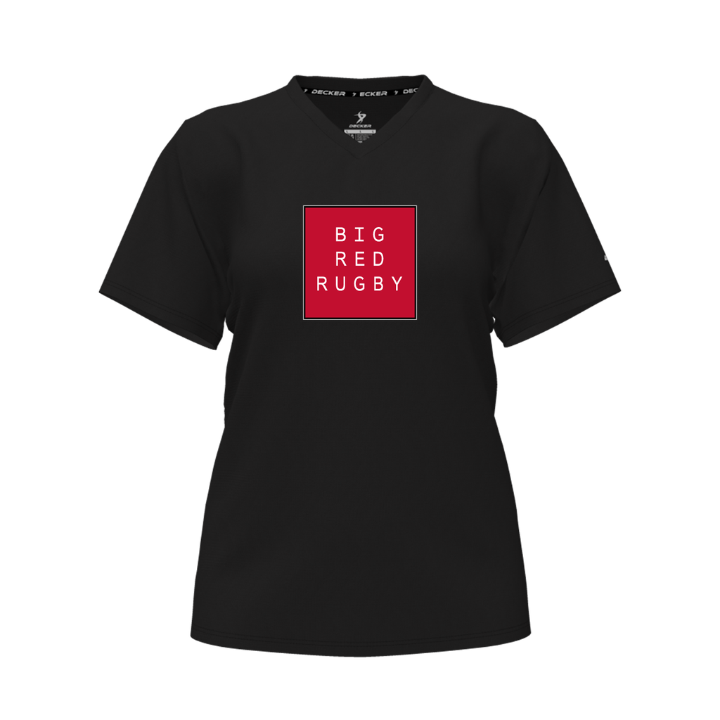 [CUS-DFW-TEES-PER-CNK-LSL-BLK-FYXS-LOGO1] Decker Performance T-Shirt (Crew Neck, Long Sleeve, Black, Female Youth XS, Logo 1)