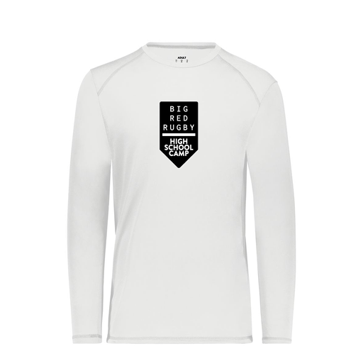 [6845.005.S-LOGO2] Men's SoftTouch Long Sleeve (Adult S, White, Logo 2)