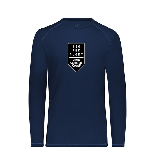 [6845.065.S-LOGO2] Men's SoftTouch Long Sleeve (Adult S, Navy, Logo 2)
