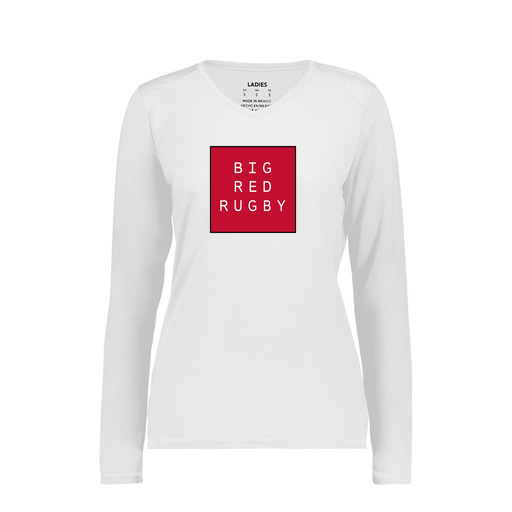 [6847.005.XS-LOGO1] Women's SoftTouch Long Sleeve (Female Adult XS, White, Logo 1)