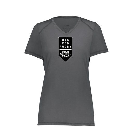 [6844.98D.XS-LOGO2] Women's SoftTouch Short Sleeve (Female Adult XS, Gray, Logo 2)