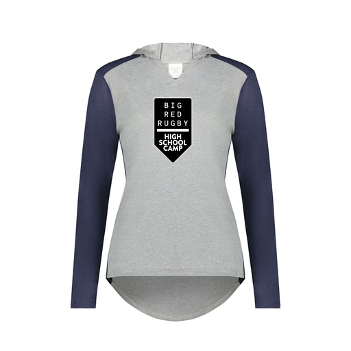 [6902.29V.XS-LOGO2] Ladies Vintage Hoodie (Female Adult XS, Navy, Logo 2)
