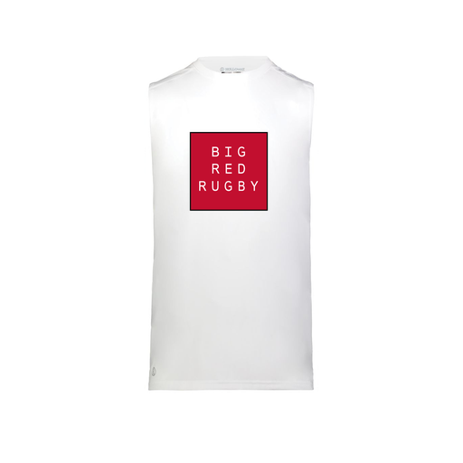 [222593.005.S-LOGO1] Men's CoolDry TankTop (Adult S, White, Logo 1)