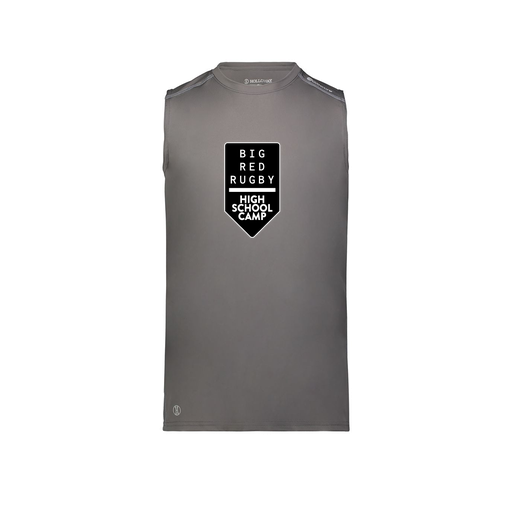 [222593.98D.S-LOGO2] Men's CoolDry TankTop (Adult S, Gray, Logo 2)