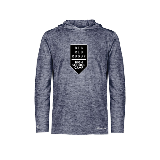 [FOLHCGNV-AS-LOGO2] Decker Men's Charge Hoodie (Adult S, Navy, Logo 2)