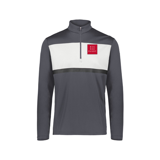 [222691.F52.S-LOGO1] Youth Bold 1/4 Zip Pullover (Youth S, Gray, Logo 1)