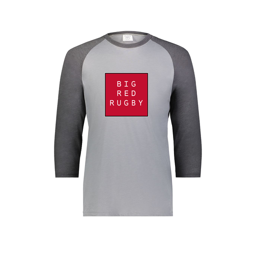 [6880.30V.S-LOGO1] Youth Vintage 3/4 T-Shirt (Youth S, Gray, Logo 1)
