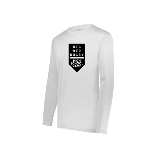 [222822.005.XS-LOGO2] Men's LS Smooth Sport Shirt (Adult XS, White, Logo 2)