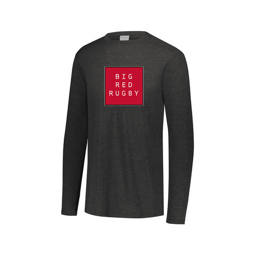[FTLCUBBK-AXS-LOGO1] Decker Men's Tri-Blend T-Shirt - Long Sleeve (Adult XS, Black, Logo 1)