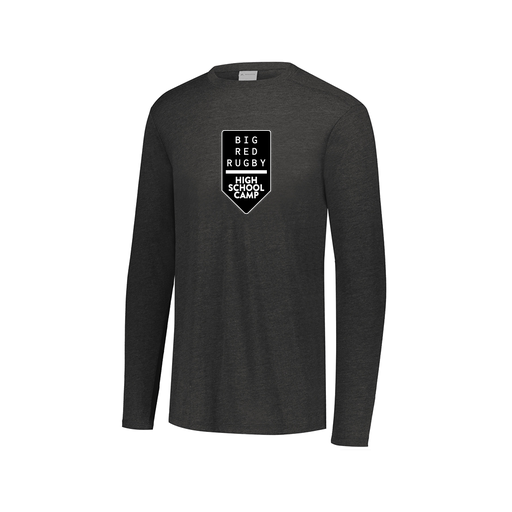 [FTLCUBBK-AXS-LOGO2] Decker Men's Tri-Blend T-Shirt - Long Sleeve (Adult XS, Black, Logo 2)