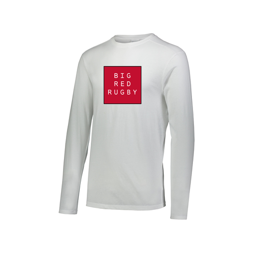 [FTLCUBWH-AXS-LOGO1] Decker Men's Tri-Blend T-Shirt - Long Sleeve (Adult XS, White, Logo 1)