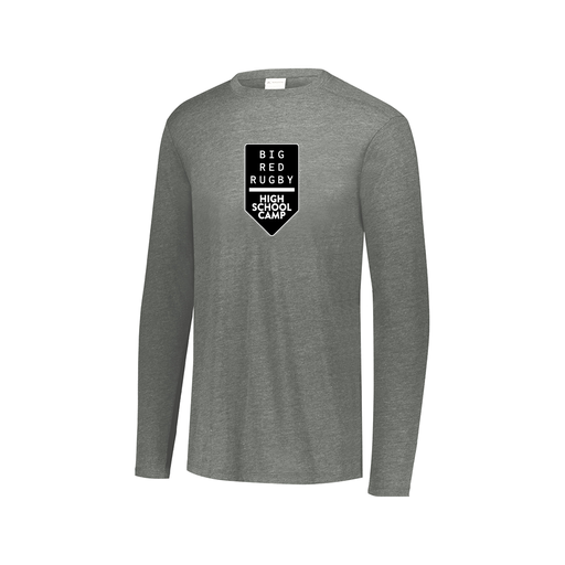 [FTLCUBGY-AXS-LOGO2] Decker Men's Tri-Blend T-Shirt - Long Sleeve (Adult XS, Gray, Logo 2)