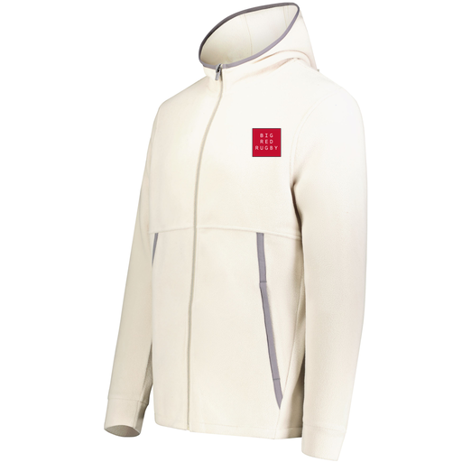 [6858.53T.XS-LOGO1] Men's Chill Full Zip Fleece (Adult XS, White, Logo 1)