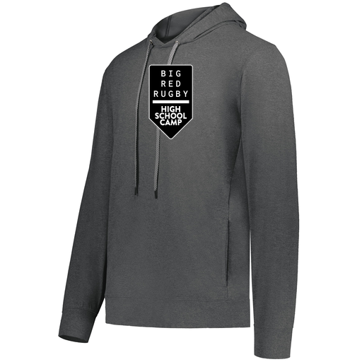 [222598.013.S-LOGO2] Men's Ventura Thin Knit Hoodie (Adult S, Gray, Logo 2)