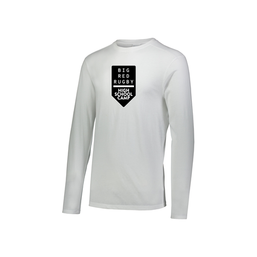 [3076.005.S-LOGO2] Youth LS Ultra-blend T-Shirt (Youth S, White, Logo 2)
