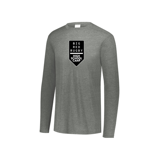 [FTLCUBGY-YS-LOGO2] Decker Youth Tri-Blend T-Shirt - Long Sleeve (Youth S, Gray, Logo 2)