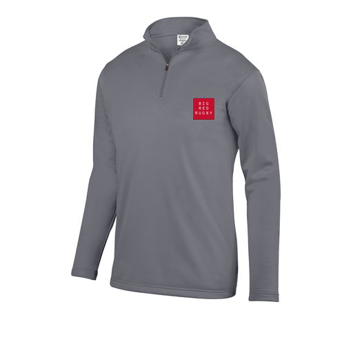 [FOLQFFGY-YS-LOGO1] Decker Youth FlexFleece 1/4 Zip (Youth S, Gray, Logo 1)