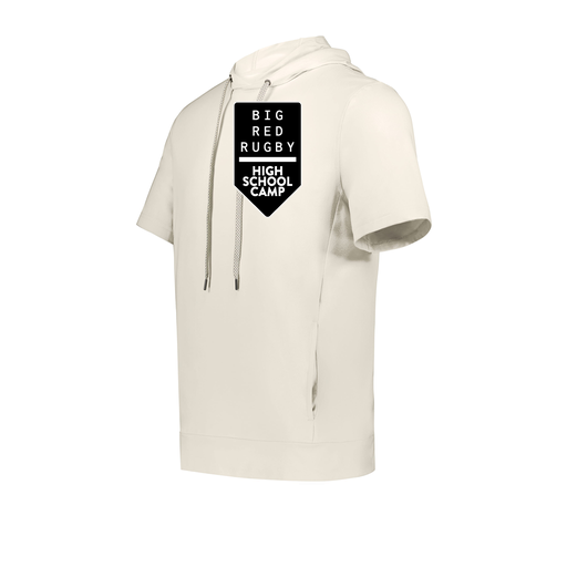 [222605-WHT-YS-LOGO2] YOUTH VENTURA SOFT KNIT SHORT SLEEVE HOODIE (Youth S, White, Logo 2)